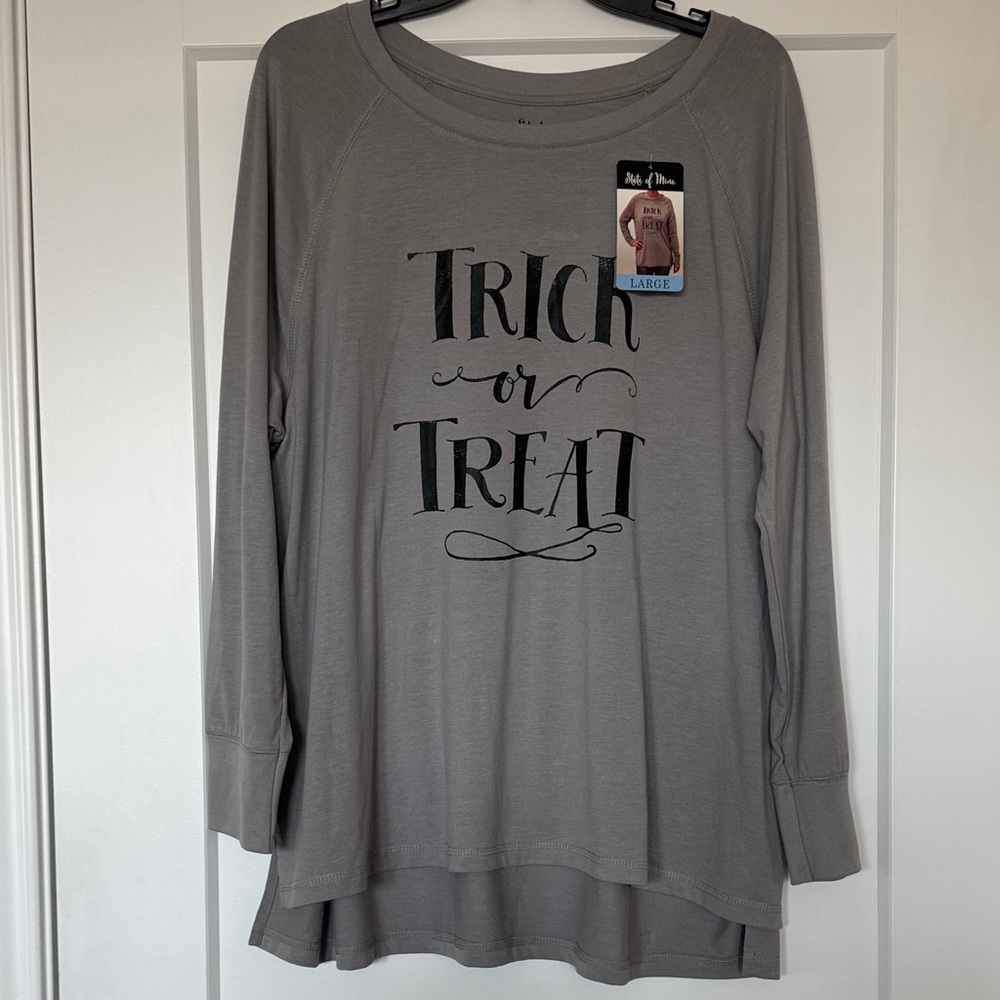 NWT State of Mine Gray Trick or Treat Tunic- Large